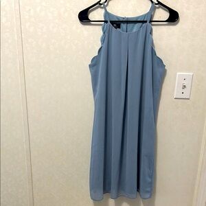 Elegant Blue Sleeveless Dress